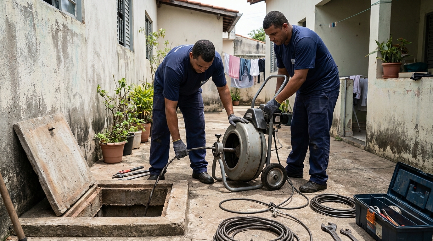 Desentupimento de Coluna Sanitária em Boa Vista‑RR